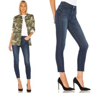 MOTHER high waisted looker ankle fray tongue and chic size 27